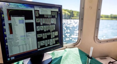 FlowCam aboard aquatic research vessel