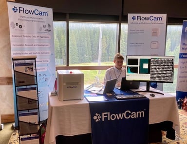 Austin Daniels FlowCam booth Colorado Protein 2022